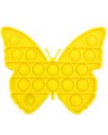 Jucarie antistres Poppit fidget - Fluture, galben - 1t