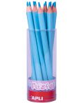 Creion jumbo colorat APLI - Albastru-deschis - 1t