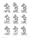 Tablou Art Print Pyramid Disney: Mickey Mouse - Sketched Multi - 1t