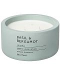 Lumânare parfumată Blomus Fraga - XL, Basil & Bergamot, Pine Gray - 1t
