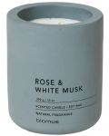 Lumânare parfumată Blomus Fraga - L, Rose & White Musk, FlintStone - 1t
