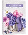 Lumanari parfumate Bispol Aura - Violet Garden, 6 bucăți - 1t