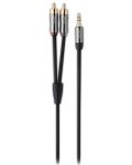 Cablu audio QED - Performance J2P, 2x RCA/3.5mm M/M, 3m, negru - 2t