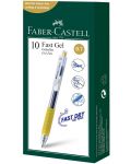 Roller automat Faber-Castell Fast Gel - Auriu, 0.7 mm - 2t