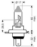 Becuri auto Osram - H4, 64193NBS, Night Breaker Silver - 4t