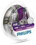 Becuri auto Philips - H4, Vision plus +60% more light, 12V, 60/55W, P43t-38, 2 buc. - 1t