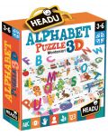 Puzzle educativ Headu Montessori - Alfabet, 3D - 1t