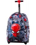 Ghiozdan cu roti Cool Pack Jack - Spiderman Black - 1t