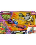 Figura de acțiune de bază TMNT Mutant Mayhem - Țestoasa Ninja Haos total , Chopper Cycle - 1t