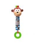 Jucărie care scârțâie, cu teether Babyono - Monkey - 1t