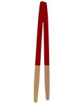 Cârlige de bambus  cu magnet Pebbly - 24 cm, roșu - 2t