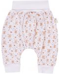 Pantaloni pentru bebeluşi Bio Baby - 92 cm, 18-24 luni, cu imprimeu maro - 1t