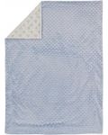 Pătură în relief pentru bebeluși Interbaby - Mickey, albastru, 80 x 110 cm - 1t
