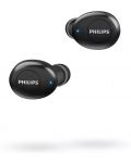 Casti wireless cu microfon Philips - TAT2205, TWS, negre - 4t