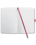 Carnețel cu coperta tare Sigel Jolie Format A5 - Pink, căptușite pagini - 3t