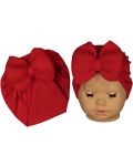 Căciulița pentru bebeluși tip turban NewWorld - Roșie - 1t