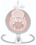 Leagăn electric pentru bebeluși KikkaBoo - Twiddle, Pink - 1t