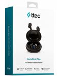 Căști wireless ttec - SoundBeat Play, TWS, negre - 6t