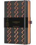 Бележник Castelli Copper & Gold - Roman Copper, 9 x 14 cm, linii - 1t