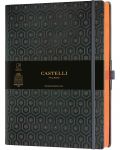 Бележник Castelli Copper & Gold - Honeycomb Copper, 19 x 25 cm, linii - 1t