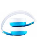 Casti wireless cu microfon BuddyPhones - WAVE ROBOT, albastre - 4t