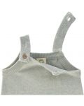 Salopeta pentru bebeluși Lassig - Cozy Knit Wear, 74-80 cm, 7-12 luni, gri - 3t