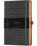 Бележник Castelli Copper & Gold - Honey Copper, 9 x 14 cm, linii - 1t