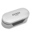 Căști wireless Guess - True Wireless Classic Logo, argintiu - 3t