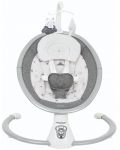 Leagăn electric pentru bebeluși KikkaBoo - Twiddle, Grey - 1t