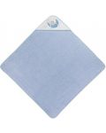 Interbaby Baby Towel - Bear Sleeping Blue, 100 x 100 cm - 1t