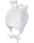 Pălărie pentru bebeluși Sterntaler - Cu stele, 41 cm, 4-5 luni, albă - 1t