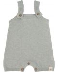Salopeta pentru bebeluși Lassig - Cozy Knit Wear, 74-80 cm, 7-12 luni, gri - 2t