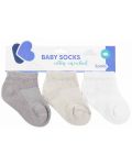Ciorapi de vara pentru bebelusi KikkaBoo - 2-3 ni, 3 buc, Grey - 1t