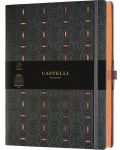 Бележник Castelli Copper & Gold - Rice Grain Copper, 19 x 25 cm, linii - 1t