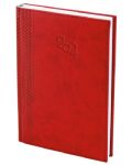 Spree Notebook - Cu copertă termică, 168 de foi, roșu, 2024 - 1t