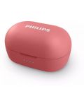 Casti wireless cu microfon Philips - TAT220, TWS, rosii - 5t