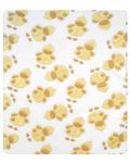 Păturică pentru bebeluș Lorelli - Microfibră, 85 x 100 cm, Ducks - 1t