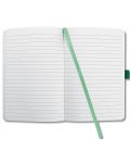 Carnețel cu coperta tare Sigel Jolie Format A5 - Green, căptușite pagini - 3t