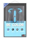 Casti wireless cu microfon TNB - Be color, albastre - 3t