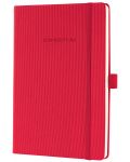 Carnețel cu coperta tare Sigel Conceptum Format A5 - roșu, линирани листове - 2t
