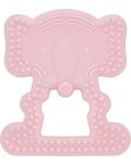 Inel gingival BabyJem - Elephant, Pink - 1t