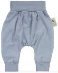 Pantaloni pentru bebeluşi Bio Baby - Bumbac organic, 86 cm, 12-18 luni, albastru - 1t