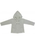 Jachetă pentru copii Lassig - 74-80 cm, 7-12 luni, gri - 1t