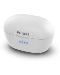 Casti wireless cu microfon  Philips - TAT3215, TWS, albe - 4t