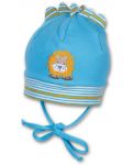 Pălărie pentru bebeluși cu protecție UV 50+ Sterntaler - Pui de leu, 35 cm, 1-2 luni, albastră - 1t