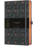 Бележник Castelli Copper & Gold - Weaving Copper, 19 x 25 cm, linii - 1t