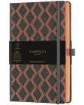 Бележник Castelli Copper & Gold - Greek Copper, 9 x 14 cm, linii - 1t