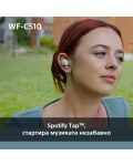 Căști wireless Sony - WF-C510, TWS, albe - 10t