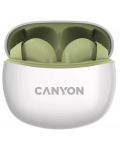 Casti wireless Canyon - TWS5, albe/verde - 2t