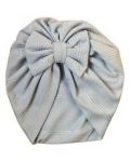 Pălărie turban pentru copii Kayra Baby - Panglică albastră  - 1t